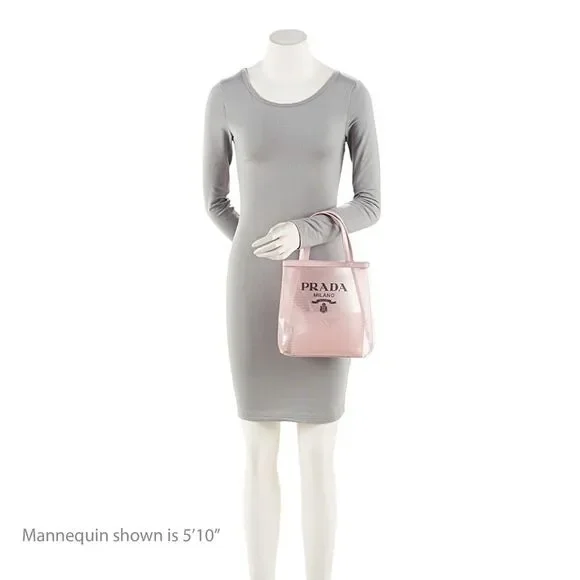 Prada Sequin Mesh Logo Small Tote - Picture 5 of 14